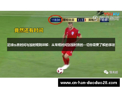 足球比赛时间与加时规则详解：从常规时间到加时赛的一切你需要了解的事项