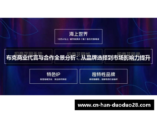 布克商业代言与合作全景分析：从品牌选择到市场影响力提升